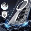 Луксозен силиконов калъф / гръб / Crystal Case с безжично зареждане MagSafe кейс за Samsung Galaxy S25 Ultra - прозрачен