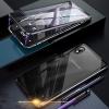 Магнитен калъф Bumper Case 360° FULL за Samsung Galaxy A10/M10 - прозрачен / черна рамка