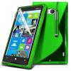 Силиконов калъф / гръб / TPU S-Line за Nokia Lumia 930 / Lumia 929 - зелен