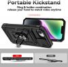 Силиконов твърд гръб TPU кейс Slide Camera Case Magnetic Finger Ring Car Holder за iPhone 16e