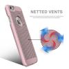 Луксозен твърд гръб LOOPEE BACK CASE COVER за Apple iPhone 6 / iPhone 6S - розов / Perforated