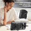 Удароустойчив твърд гръб / Кейс Defender Armor Ring Magnetic Holder lens cover Huawei Pura 80 Ultra 5G / Pura 80 Pro 5G - черен