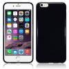 Силиконов калъф / гръб / TPU за Apple iPhone 6 Plus / iPhone 6S Plus - черен / гланц