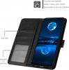 Луксозен кожен калъф Magnet Book със стойка за Honor 600 Smart - Черен