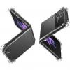 Удароустойчив силиконов калъф / гръб / TPU за Samsung Galaxy Z Flip3 5G - прозрачен