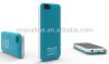 Заден твърд гръб / външна батерия / Battery power bank за Apple iPhone 5C - 2800mAh - син