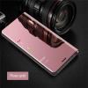 Луксозен калъф Clear View Cover с твърд гръб за Huawei Y6p - Rose Gold