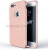 Луксозен силиконов калъф / гръб / TPU за Apple iPhone 8 Plus - Rose Gold / carbon