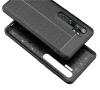 Луксозен силиконов калъф / гръб / TPU за Xiaomi Mi Note 10 - черен / имитиращ кожа