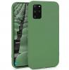 Луксозен силиконов калъф / гръб / Nano TPU за Samsung Galaxy A12 - тъмно зелен