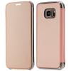 Луксозен кожен калъф тефтер ROCK Veena Series за Samsung Galaxy S7 Edge G935 - Rose Gold