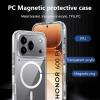 Луксозен твърд калъф / гръб / Magsafe за Honor 600 Pro - прозрачен кейс със защита на камерата