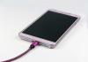 Micro USB кабел за зареждане и пренос на данни с дължина 2m за Samsung, LG, HTC, Sony, Lenovo и други - розово и черно