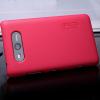 Луксозен заден предпазен твърд гръб Nillkin Grid за Nokia Lumia 820 - червен