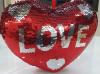 Плюшено сърце с пайети / Reversible Love Heart - среден размер 30 см