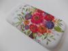 Заден предпазен твърд гръб / капак / за Samsung Galaxy S3 i9300 / Samsung SIII i9300 - бял с цветя