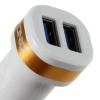 Универсално зарядно за кола DC 12V -24V / 2 USB Ports 5V / 2.1A LDNIO DL-C21 за Samsung , LG, HTC, Sony, Nokia, Huawei, ZTE, Apple, BlackBerry , Lenovo и други - бял