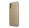 Силиконов калъф / гръб / TPU кейс Metallic Cover за Samsung Galaxy S22 Ultra 5G - златист