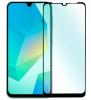 5D full cover Tempered glass Full Glue screen protector Samsung Galaxy A16 / Извит стъклен скрийн протектор с лепило от вътрешната страна за Samsung Galaxy A16 - черен кант