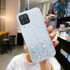 Силиконов калъф / кейс / TPU Brillant Clear Case за Samsung Galaxy A22 4G - прозрачен / сребрист брокат