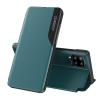 Луксозен активен калъф Smart View за Samsung Galaxy A22 4G - тъмно зелен