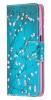 Кожен калъф Flip тефтер Flexi със стойка за Samsung Galaxy A52 / A52S 5G - син / цветчета