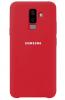 Оригинален гръб Silicone Cover за Samsung Galaxy A6 Plus 2018 - червен