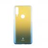 Луксозен гръб Baseus Glaze Case за Huawei P40 lite E - преливащ / прозрачно и синьо