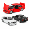 Метална кола с отварящи се врати капаци светлини и звуци BMW M3 E30 1:24