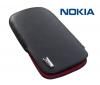 Оригинален кожен калъф за Nokia 701 - черен Slip