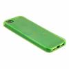 Силиконов калъф / гръб / TPU за Apple iPhone 5 / 5S - прозрачен / зелен