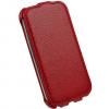 Кожен калъф Flip за Samsung GALAXY S3 S III SIII I9300 - червен