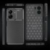 Луксозен силиконов калъф / кейс / TPU Auto Focus за Xiaomi Redmi 13C 4G - черен / Carbon