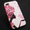 Силиконов калъф / гръб / TPU за за Apple iPhone 5 / iPhone 5S - бял / Lady