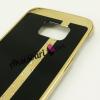 Луксозен твърд гръб RAYOUT diamond case за Samsung Galaxy S6 Edge G925 - черен / с камъни