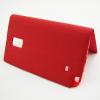 Луксозен кожен калъф Flip тефтер S-View със стойка за Samsung Galaxy Note Edge N915 - червен