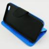 Кожен калъф Flip тефтер Mercury Fancy Diary със стойка за Apple iPhone 6 Plus 5.5" - син с черно