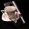 Ултра тънък силиконов калъф / гръб / TPU Ultra Thin за Samsung Galaxy A5 2016 A510 - сив прозрачен / BMW / бели кантове