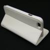 Кожен калъф Flip тефтер със стойка за Apple iPhone 6 4.7'' - бял