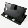 Кожен калъф Flip тефтер S-View със стойка за Sony Xperia M2 - черен