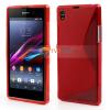 Силиконов калъф / гръб / TPU S-Line за Sony Xperia Z1 L39h - червен