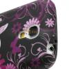 Силиконов калъф / гръб / ТПУ за Samsung Galaxy S4 mini i9190 / Galaxy S4 mini Dual i9192 / S4 mini i9195 - черен с розови цветя и пеперуди