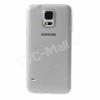 Силиконов калъф / гръб / TPU за Samsung G900 Galaxy S5 - сив / гланц