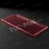 Ултра тънък силиконов калъф / гръб / TPU Ultra Thin за Sony Xperia T3 - прозрачен / червен гланц