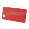 Силиконов калъф / гръб / TPU за Sony Xperia Z1 Compact - червен / матиран