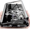 Магнитен калъф Bumper Case 360° FULL за Samsung Galaxy S24 - прозрачен / черна
