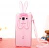 Силиконов калъф / гръб / TPU 3D Rabbit за Samsung Galaxy Grand Prime G530 - розов