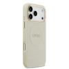 Оригинален кейс Guess Peony Hot Stamp MagSafe За iPhone 17 Pro Max - бежов