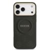 Оригинален кейс Guess Peony Hot Stamp MagSafe За iPhone 17 Pro Max - Черен