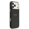 Оригинален кейс Guess Peony Hot Stamp MagSafe За iPhone 17 Pro Max - Черен